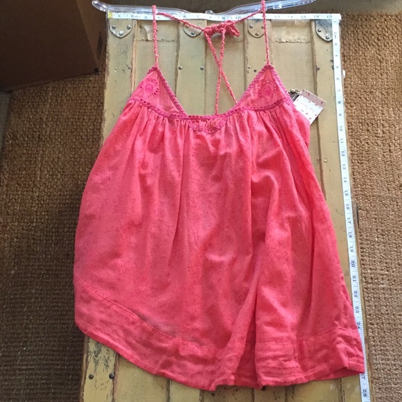 NWT FREE PEOPLE NEW ROMANTICS BRAND BOHO TANK TOP XS - Picture 2 of 13